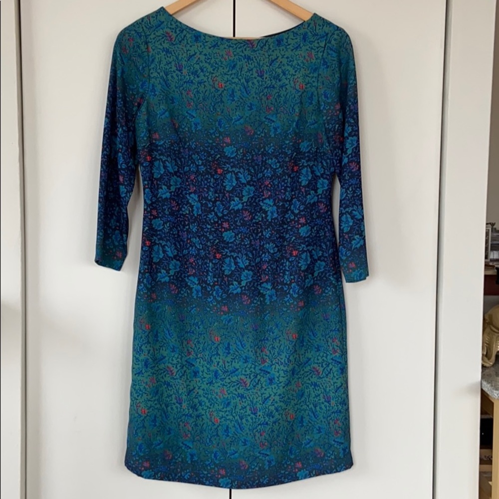 Marchesa Voyage Green Floral Dress